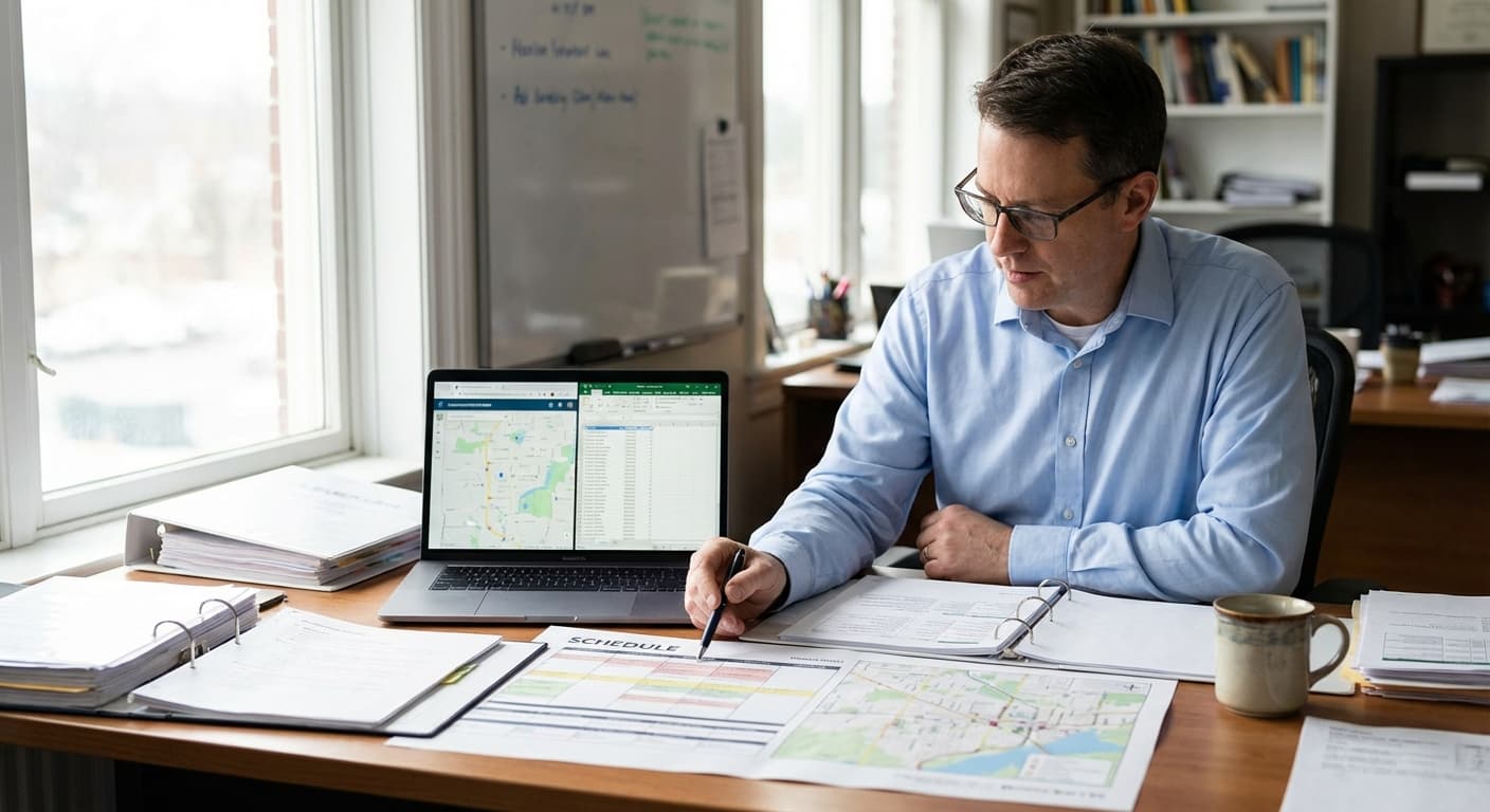 Jak weryfikować zgodność planu pracy z realizacją tras